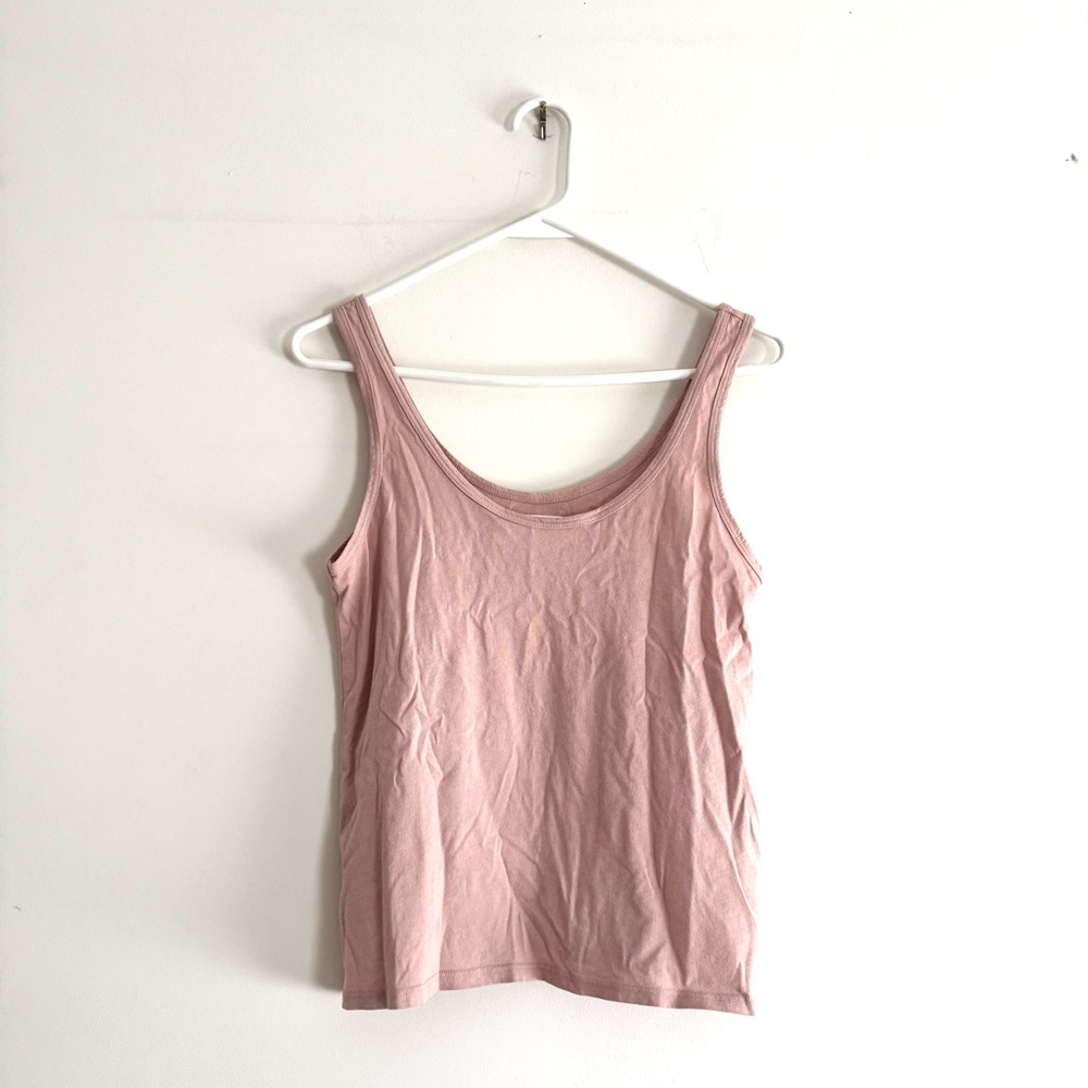 MATE the Label - Organic Cotton Layering Tank in Rose - Size Small